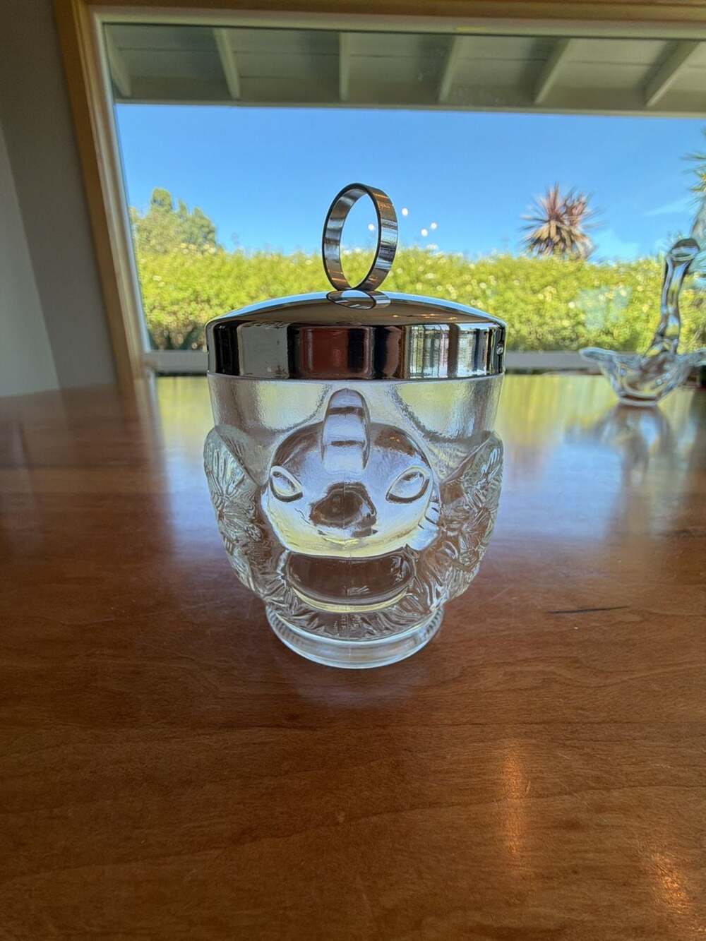 Vintage WMF Glass Egg Coddler with Chrome Lid